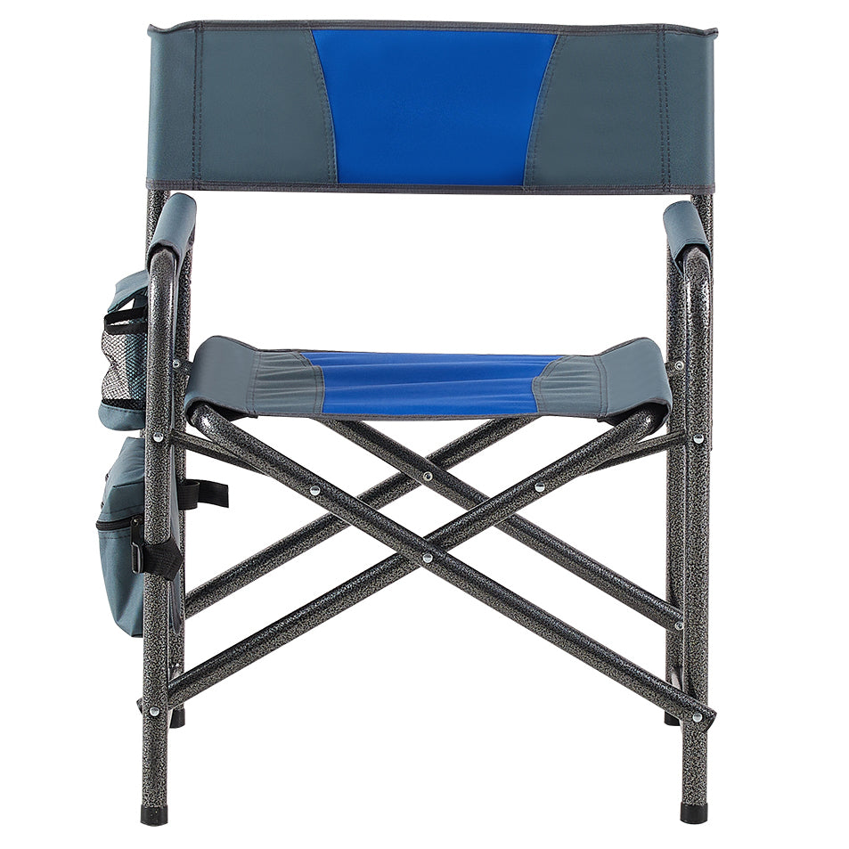 Aluminum Folding Outdoor Camping Director’s Chair with Storage Pockets