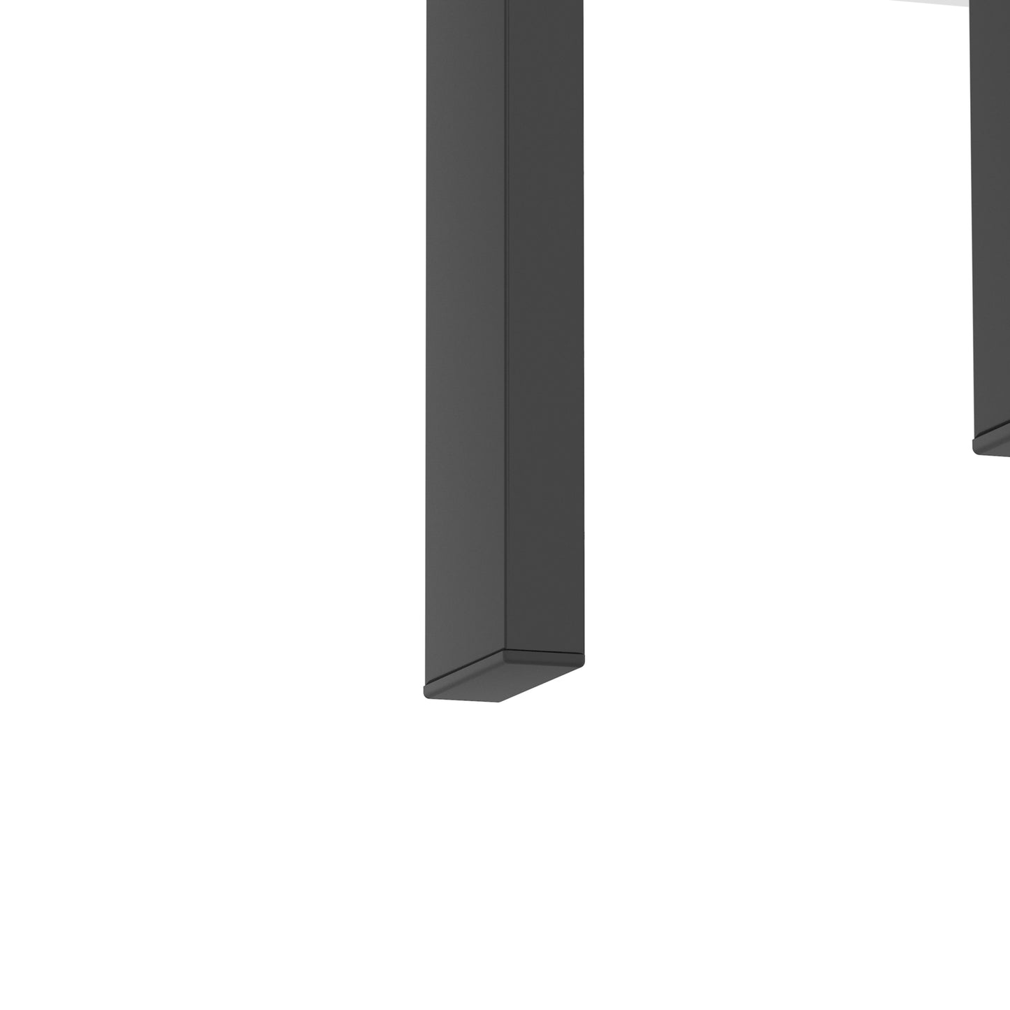 Modern Tempered Glass Coffee and Tea Table Square End Table in Black