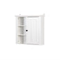 Modern Designed Wooden Bathroom Wall Mounted Cabinet with Door- White