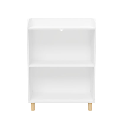 3-Tier Kid’s Bookcase Book Display Shelf and Cabinet Organizer- White