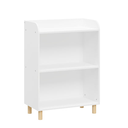 3-Tier Kid’s Bookcase Book Display Shelf and Cabinet Organizer- White