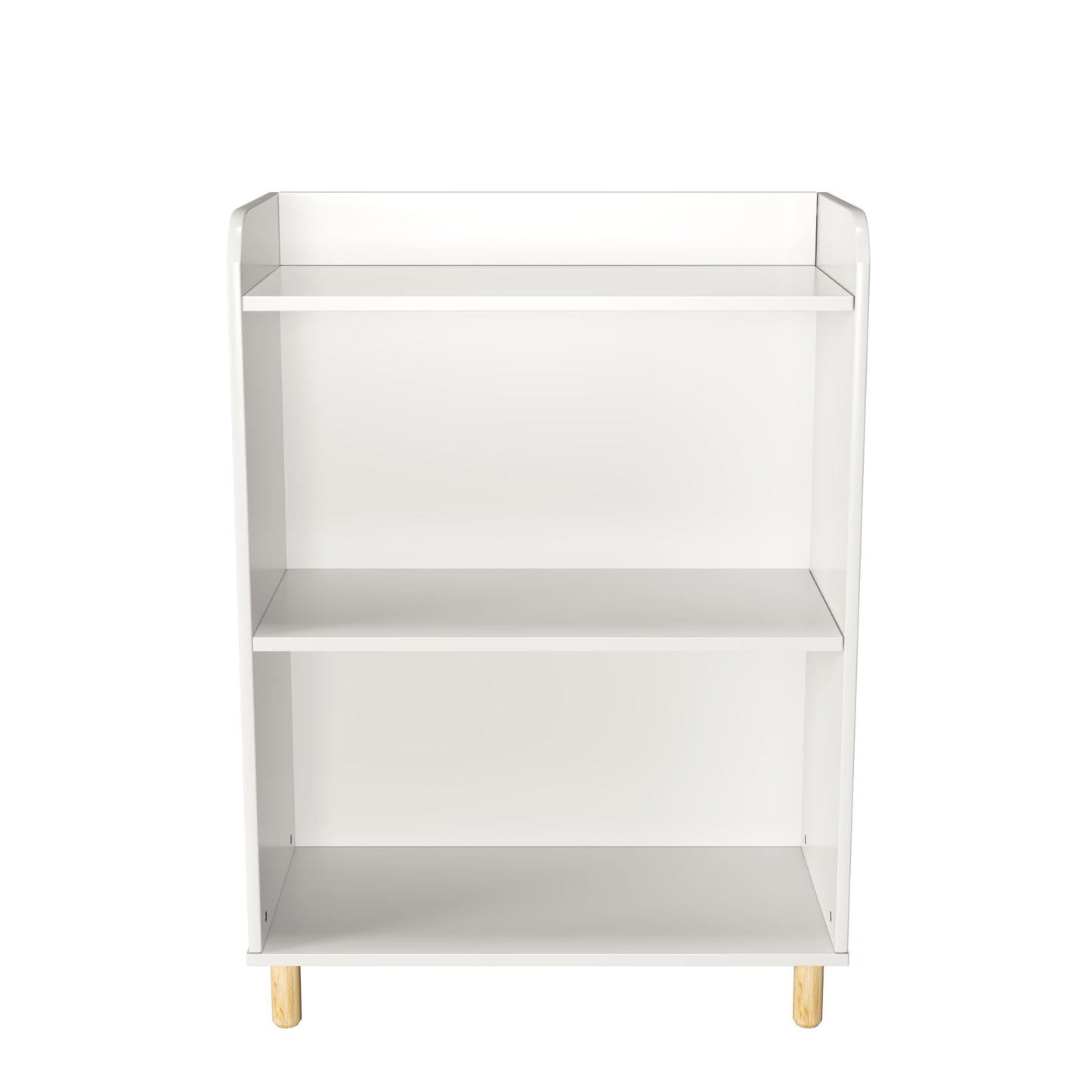 3-Tier Kid’s Bookcase Book Display Shelf and Cabinet Organizer- White
