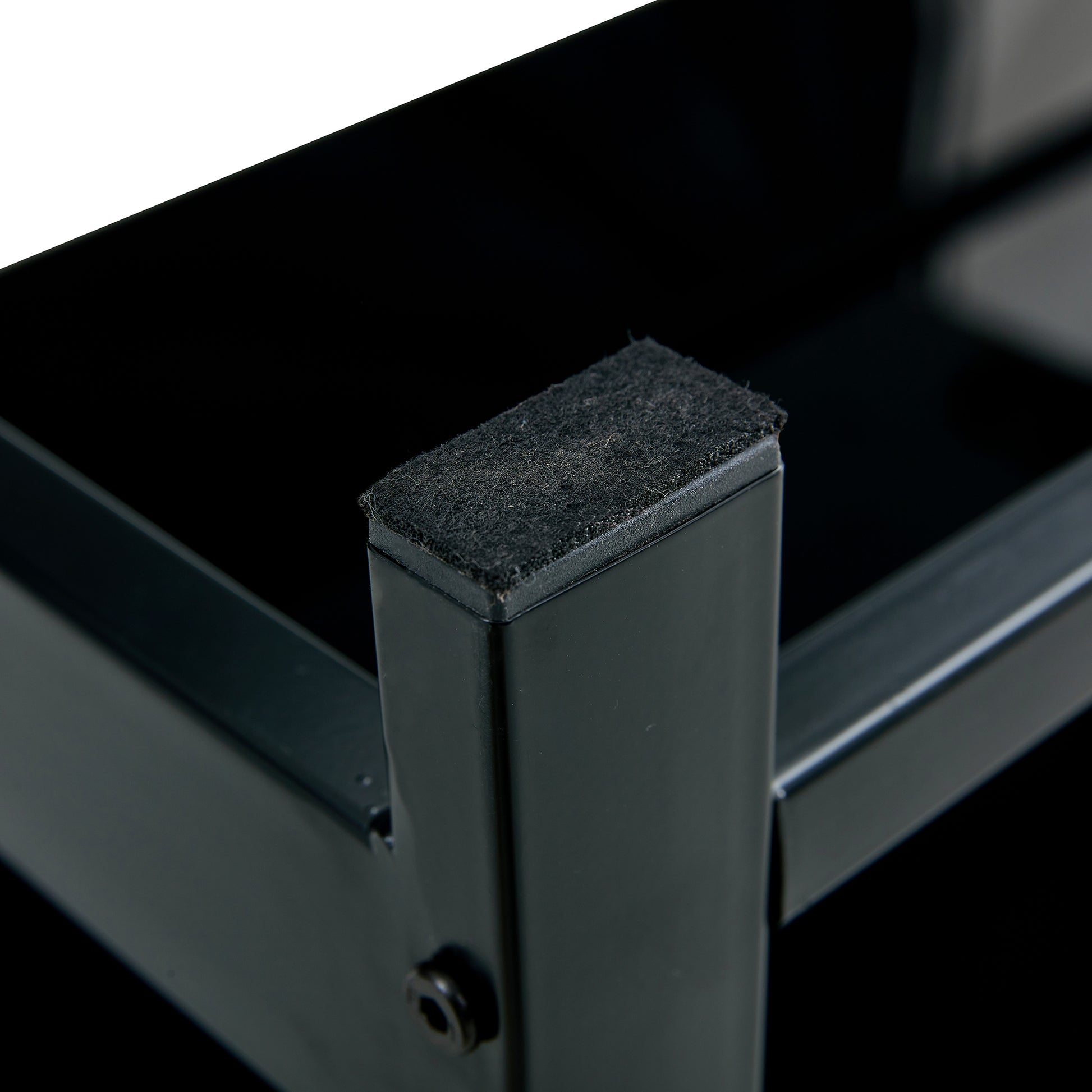 2 Layers Modern Designed Lifting Top Tempered Glass Coffee Table- Black