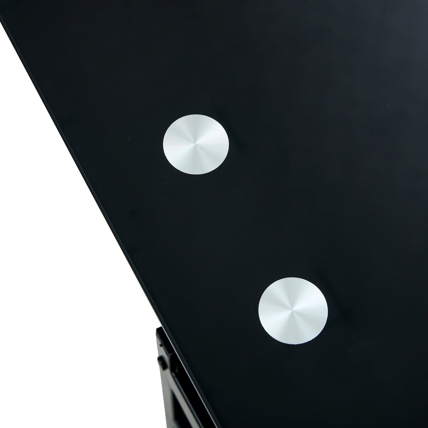 2 Layers Modern Designed Lifting Top Tempered Glass Coffee Table- Black