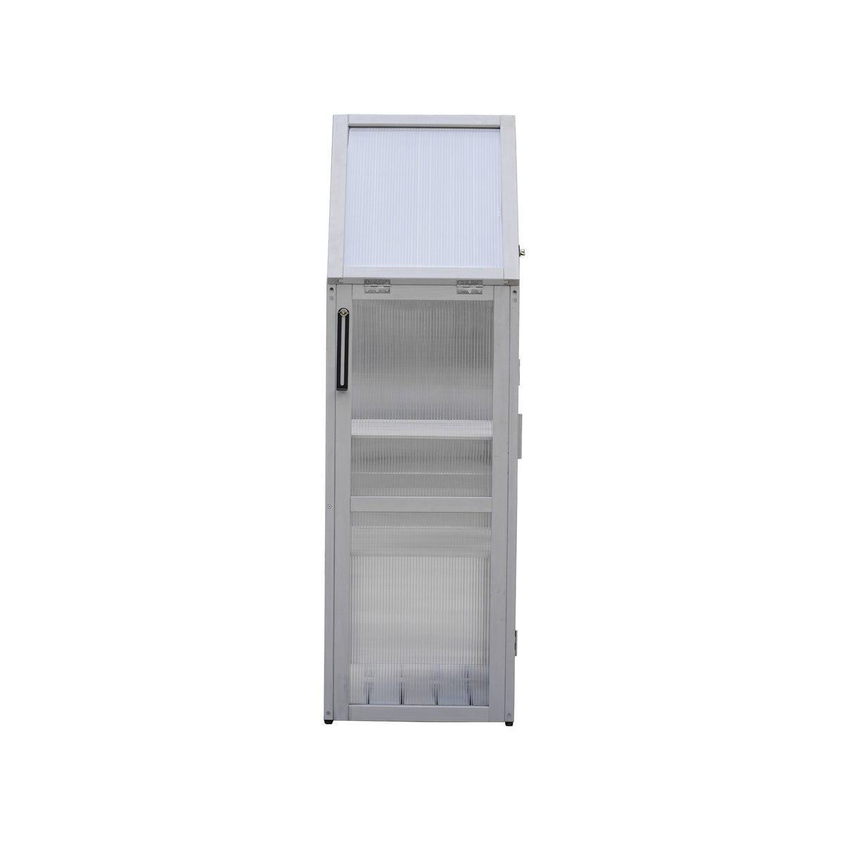Mini Greenhouse Kit Indoor and Outdoor Tiered Plant Display Stand- White