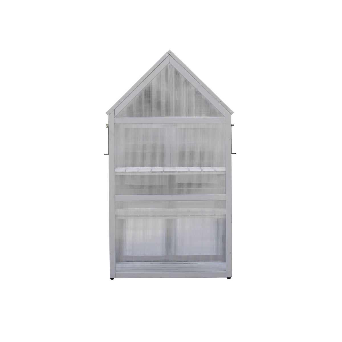 Mini Greenhouse Kit Indoor and Outdoor Tiered Plant Display Stand- White