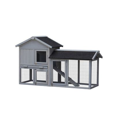 Rabbit Hutch Extensible Chicken Coop with No Leak Trays Large Running Space