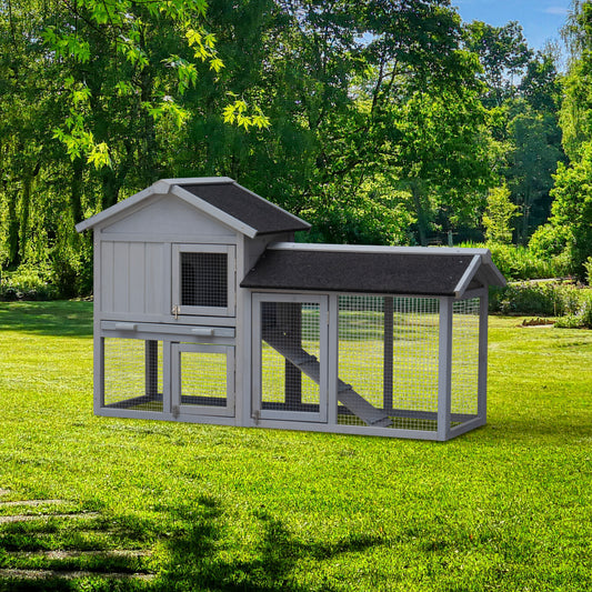 Rabbit Hutch Extensible Chicken Coop with No Leak Trays Large Running Space