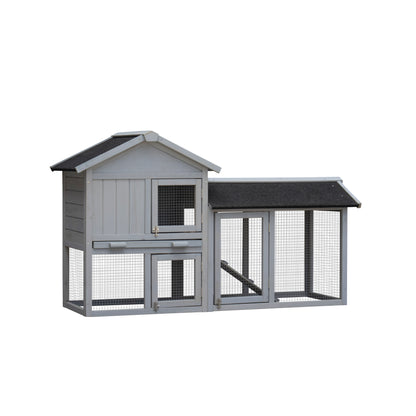 Rabbit Hutch Extensible Chicken Coop with No Leak Trays Large Running Space