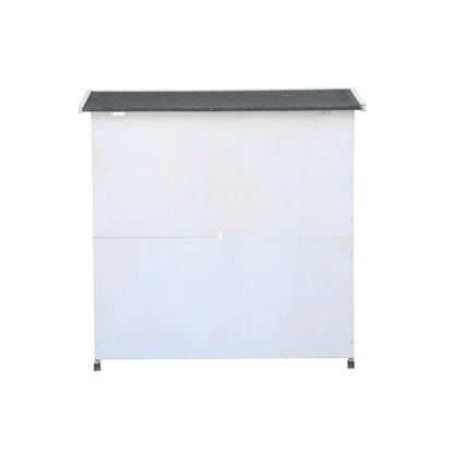 2 Story Rabbit Hutch Extensible Chicken Coop with No Leak Trays Large Running Space