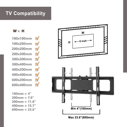 Multi-Functional Angle And Height Adjustable Tempered Glass TV Stand- Black