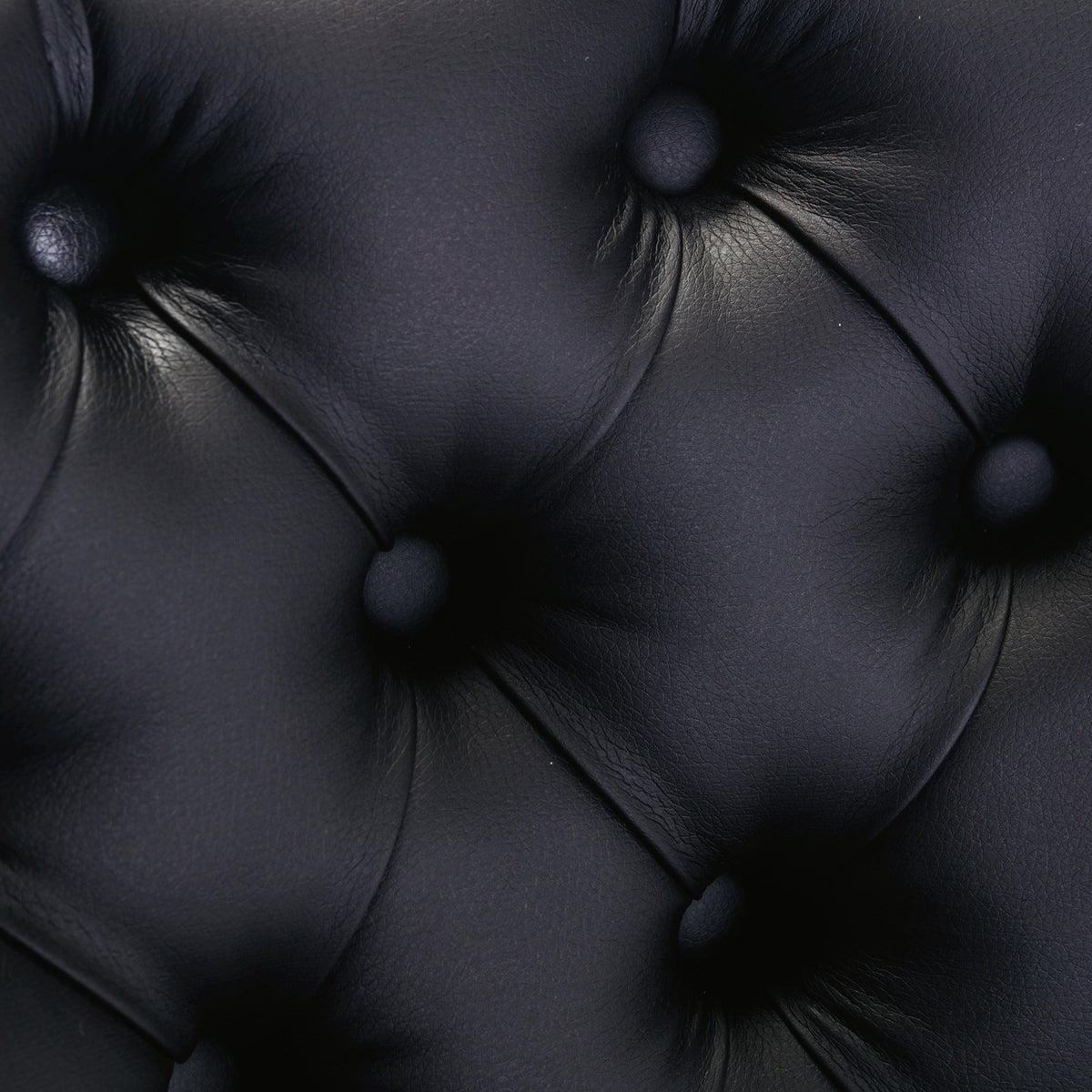 2 pcs High-End Tufted Modern Contemporary Leather Chair with Wooden Legs- Black+Orange