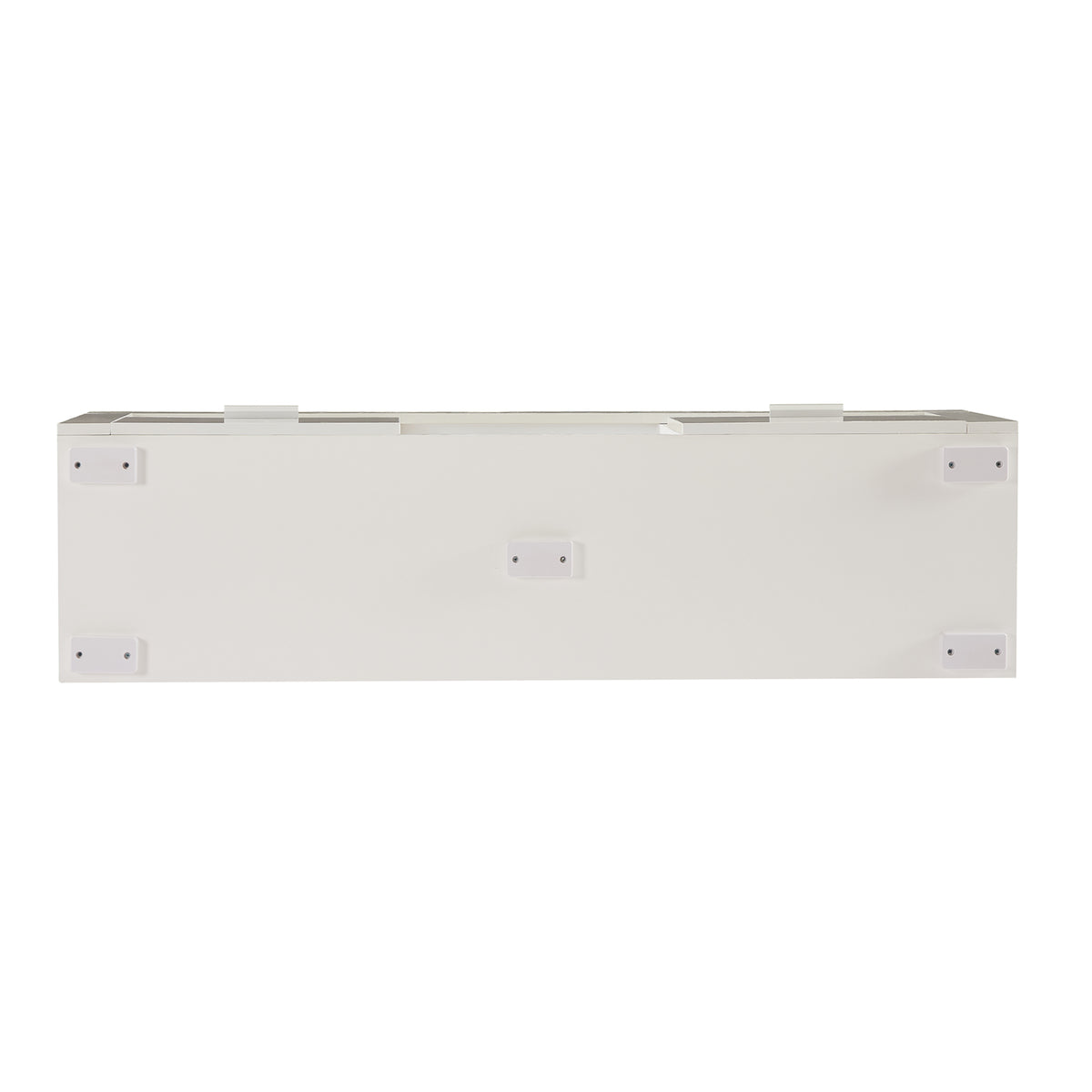 Modern TV Console Storage Media TV High Gloss Organizing Cabinet with LED Light- White