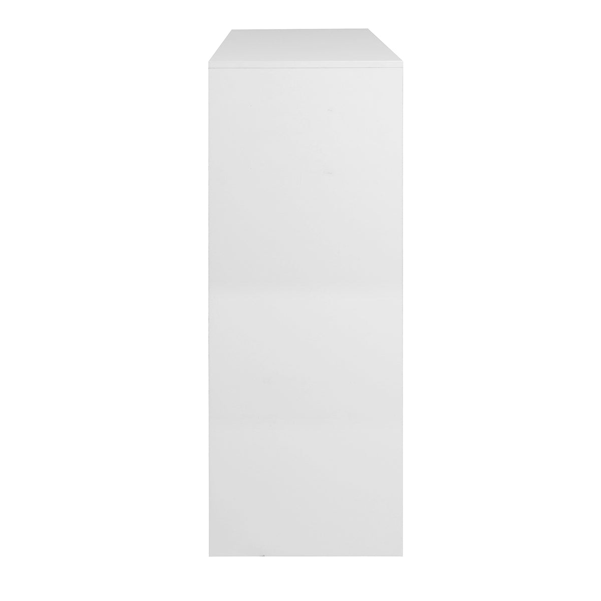 Freestanding Shoe Rack with 2 Shutter Door Narrow Shoe Storage- White