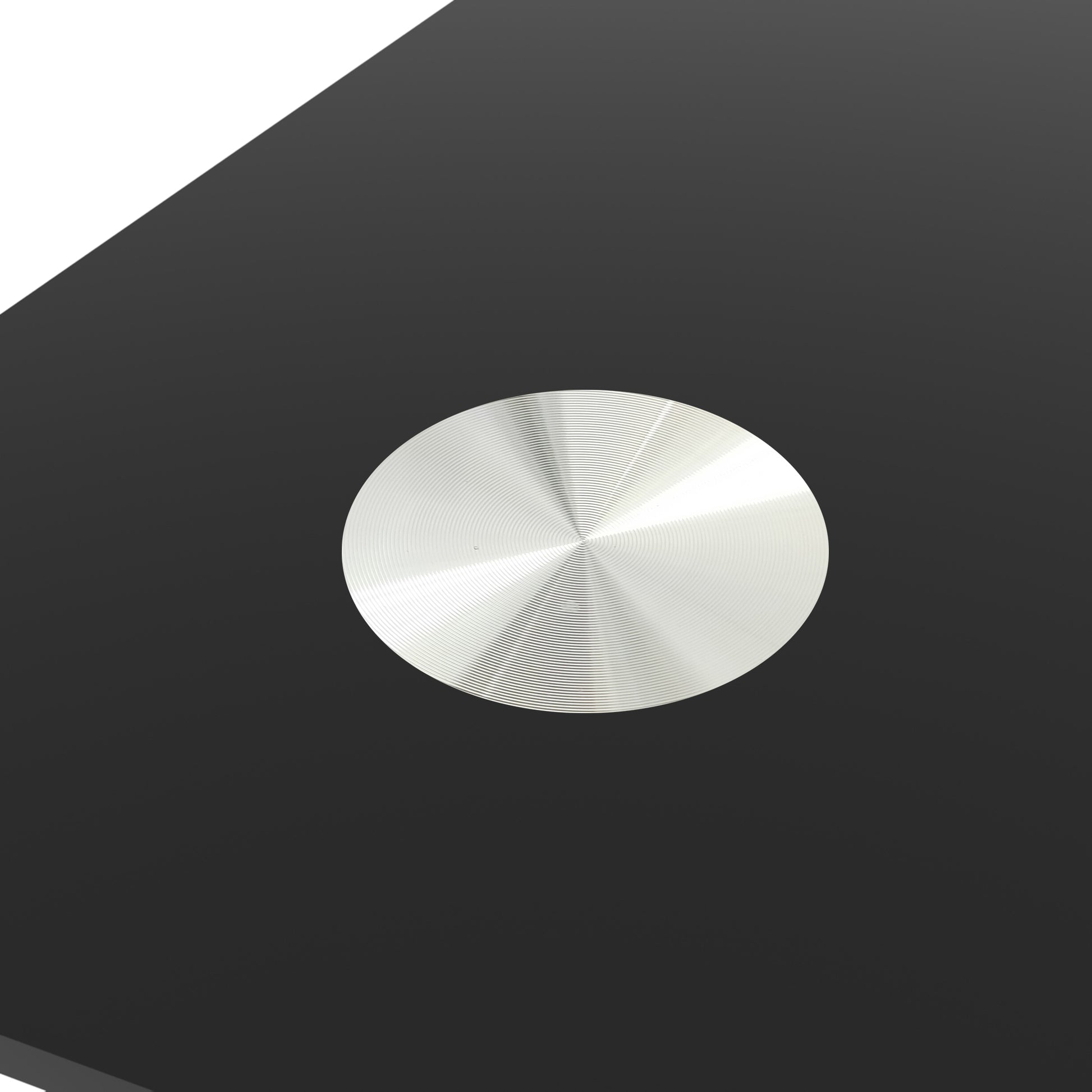 Easy to Clean Heavy Duty Tempered Minimalist Glass Top Dining Table- Black