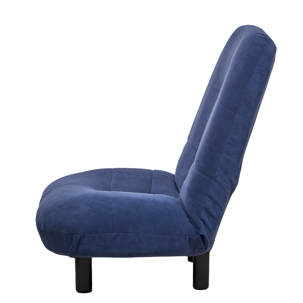 Single-Seater Reclining Japanese Tatami Chair Mini Lazy Tilting Sofa- Blue