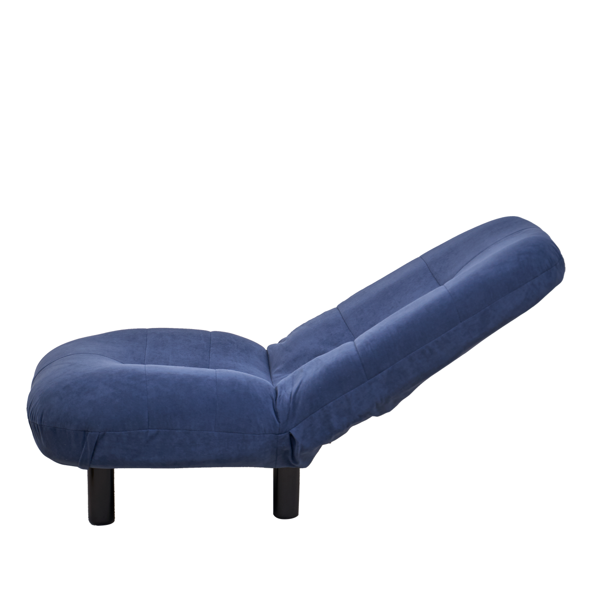 Single-Seater Reclining Japanese Tatami Chair Mini Lazy Tilting Sofa- Blue