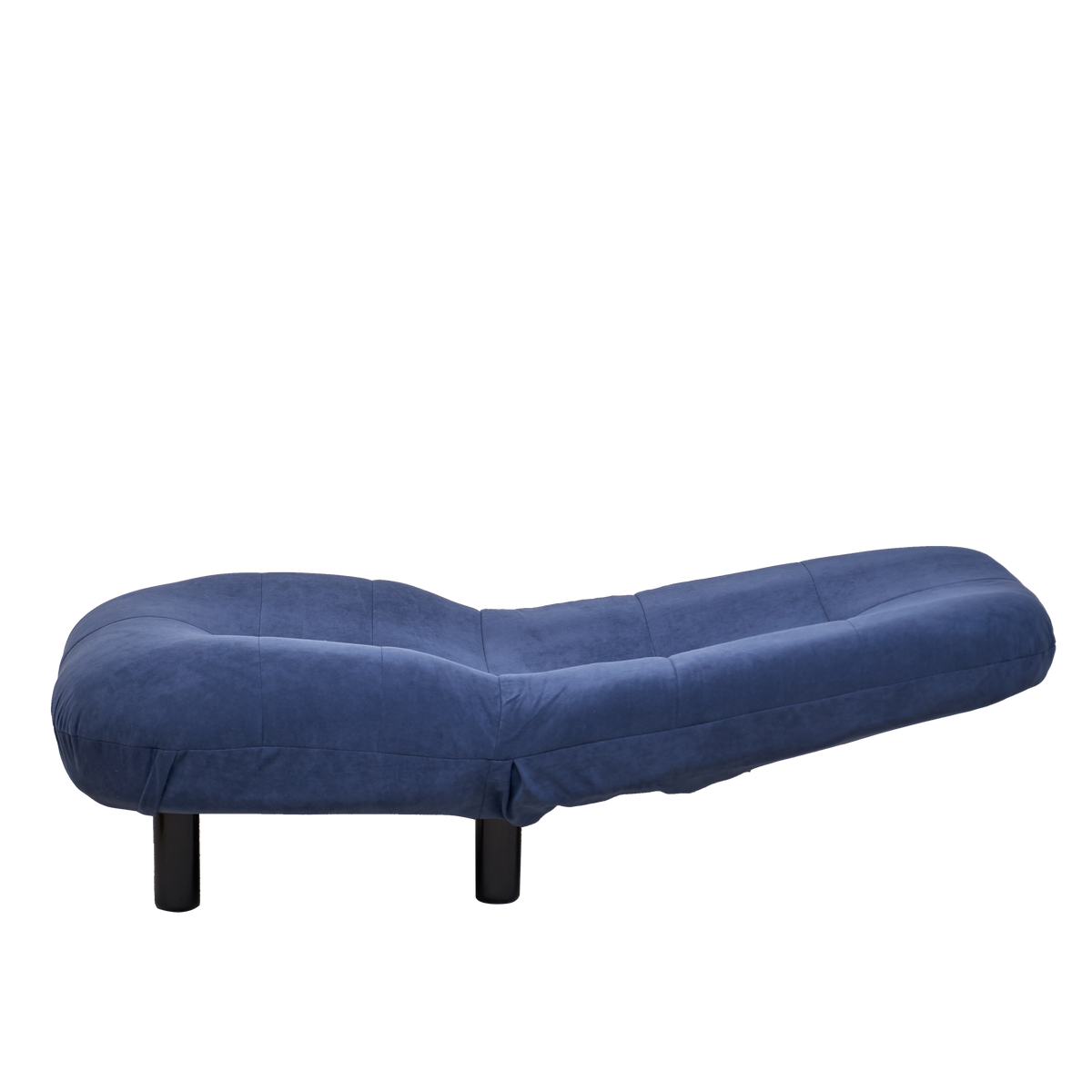 Single-Seater Reclining Japanese Tatami Chair Mini Lazy Tilting Sofa- Blue
