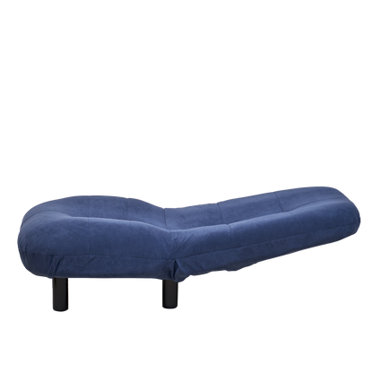 Single-Seater Reclining Japanese Tatami Chair Mini Lazy Tilting Sofa- Blue