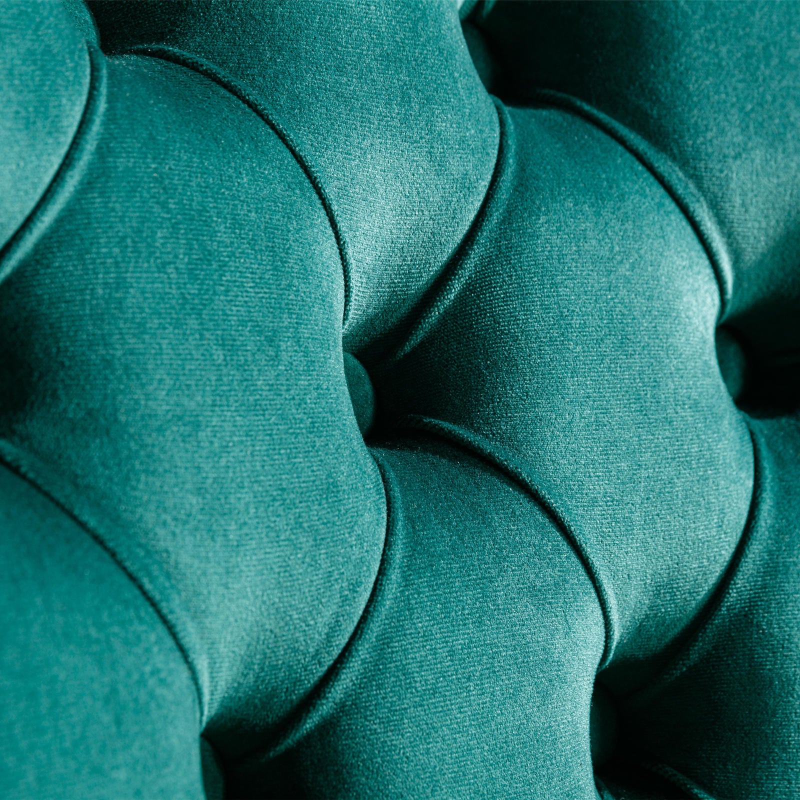 2 pcs High-End Tufted Contemporary Velvet Chair with Stainless Golden Legs- Green