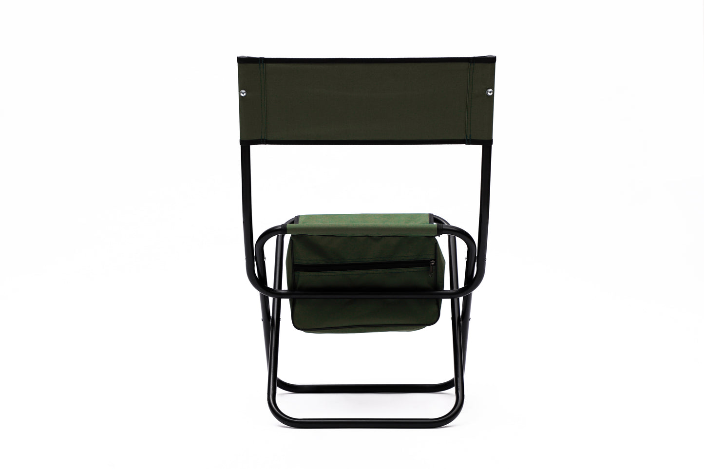 Set of 5 Outdoor Camping Foldable Chair and Roll up Portable Table- Black+Green