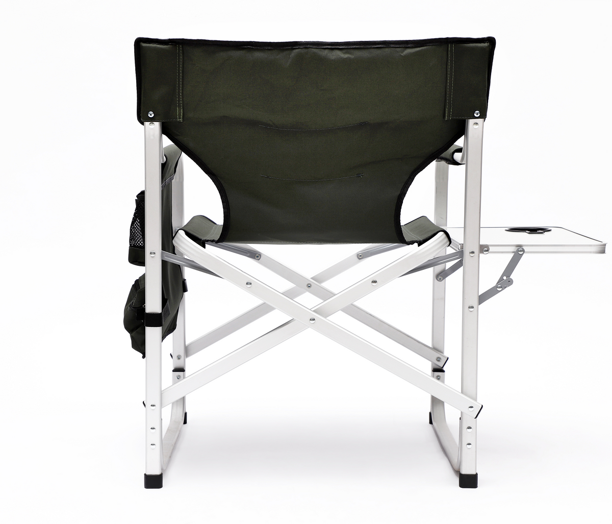 2pcs Padded Folding Outdoor Chair with Pockets Oversized Directors Chair- Green