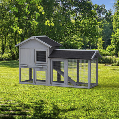Rabbit Hutch Extensible Chicken Coop with No Leak Trays Large Running Space