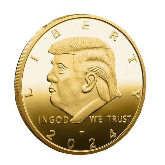 2024 Trump Liberty Gold-Plated Tribute Coin