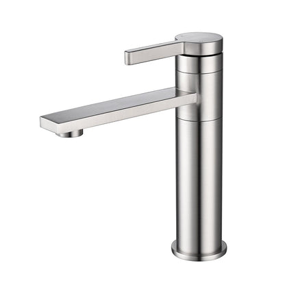Single Handle Sink Vanity Bathroom Faucet - Brushed Nickel