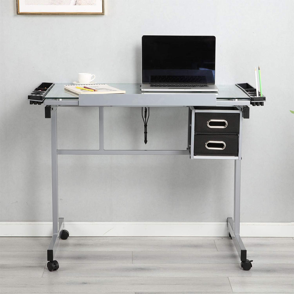 Adjustable Art Drawing Desk with Craft Station