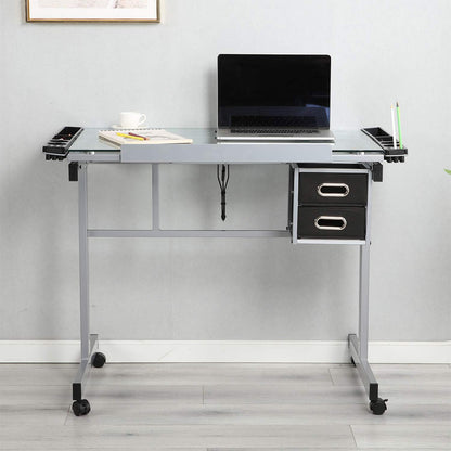 Adjustable Art Drawing Desk with Craft Station