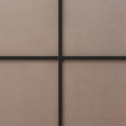 36-Inch Round Metal Framed Wall Mirror - Black