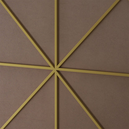 48-Inch Oversized Round Metal Framed Mirror - Gold