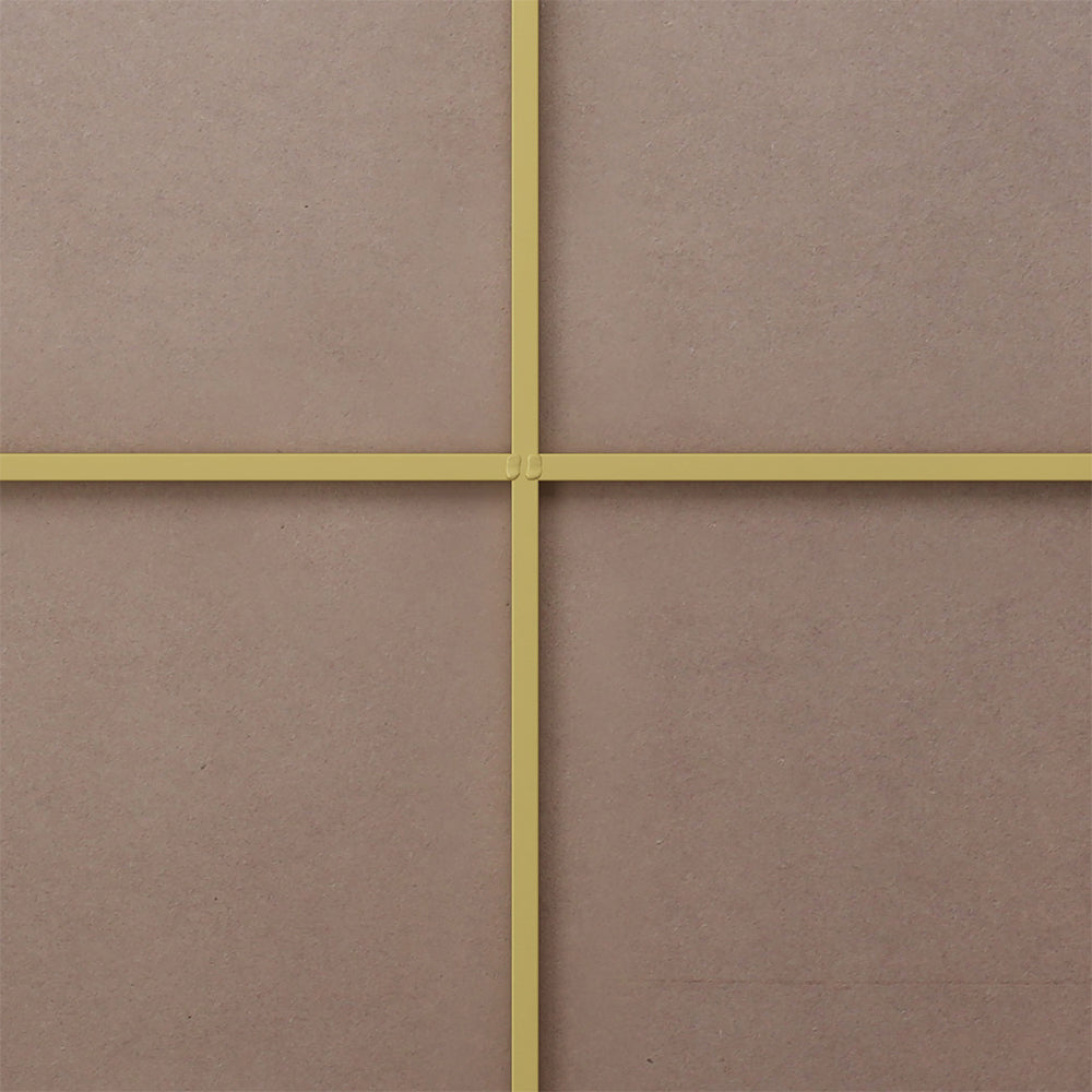 36-Inch Round Metal Framed Mirror - Gold