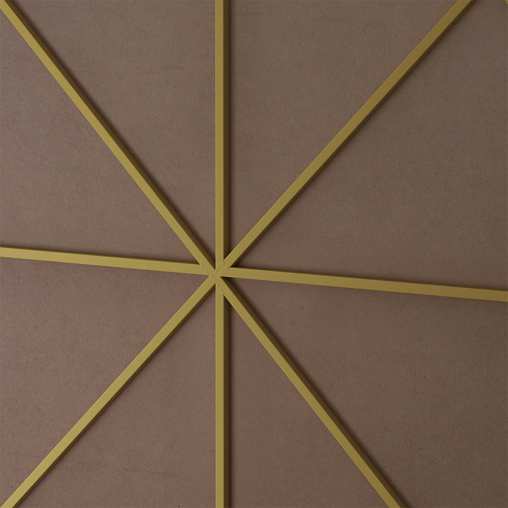 42-Inch Metal Framed Mirror - Gold