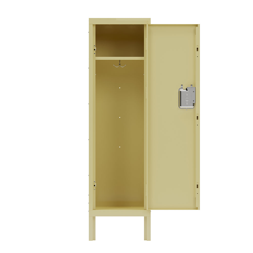 Retro Style Tall Metal Locker - Yellow