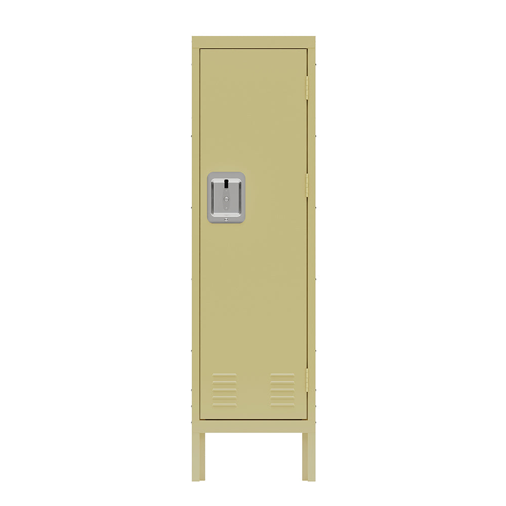 Retro Style Tall Metal Locker - Yellow