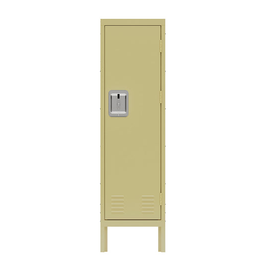 Retro Style Tall Metal Locker - Yellow