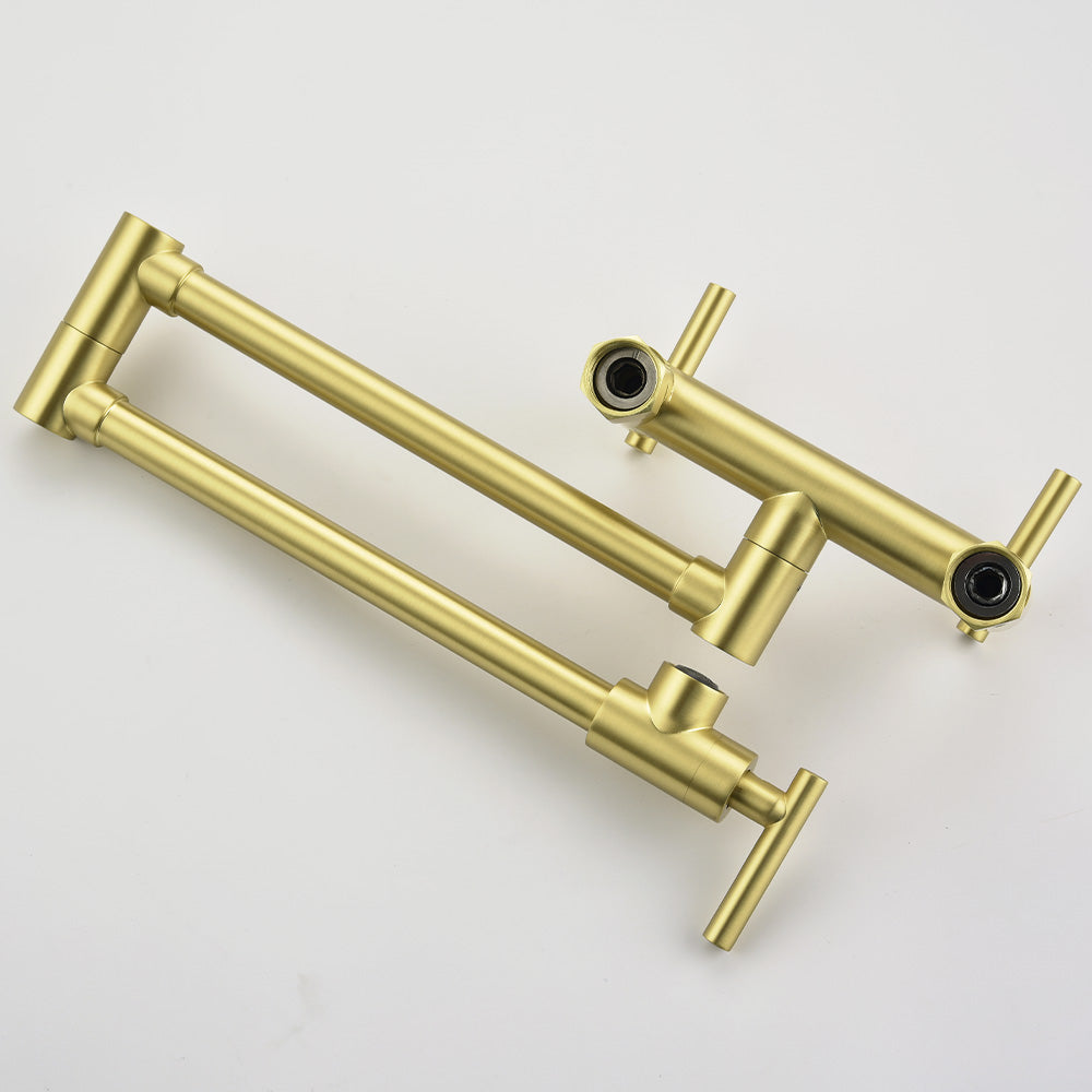 Pot Filler Faucets Both Hot Cold Water - Gold