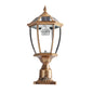 Retro Gold Solar LED Column Headlights - Dimmable