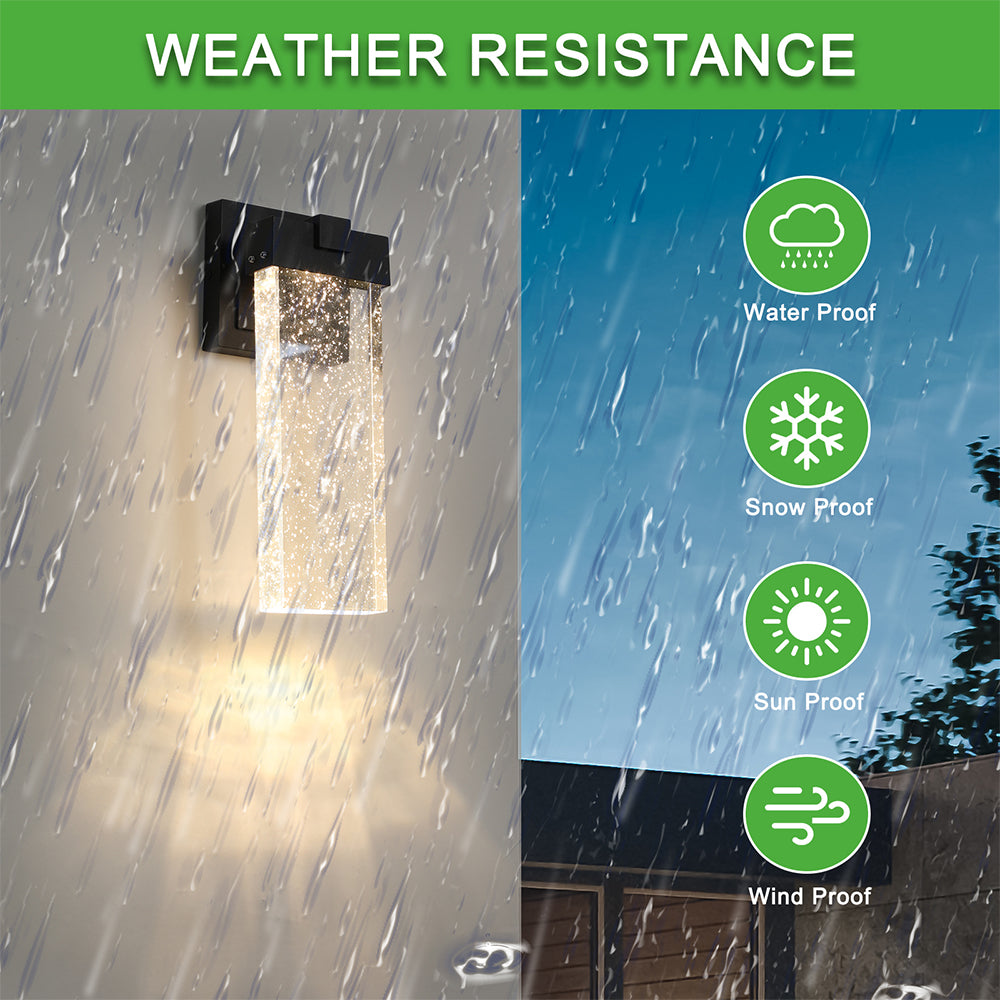 LED Crystal Wall Lamp - Waterproof, Outdoor