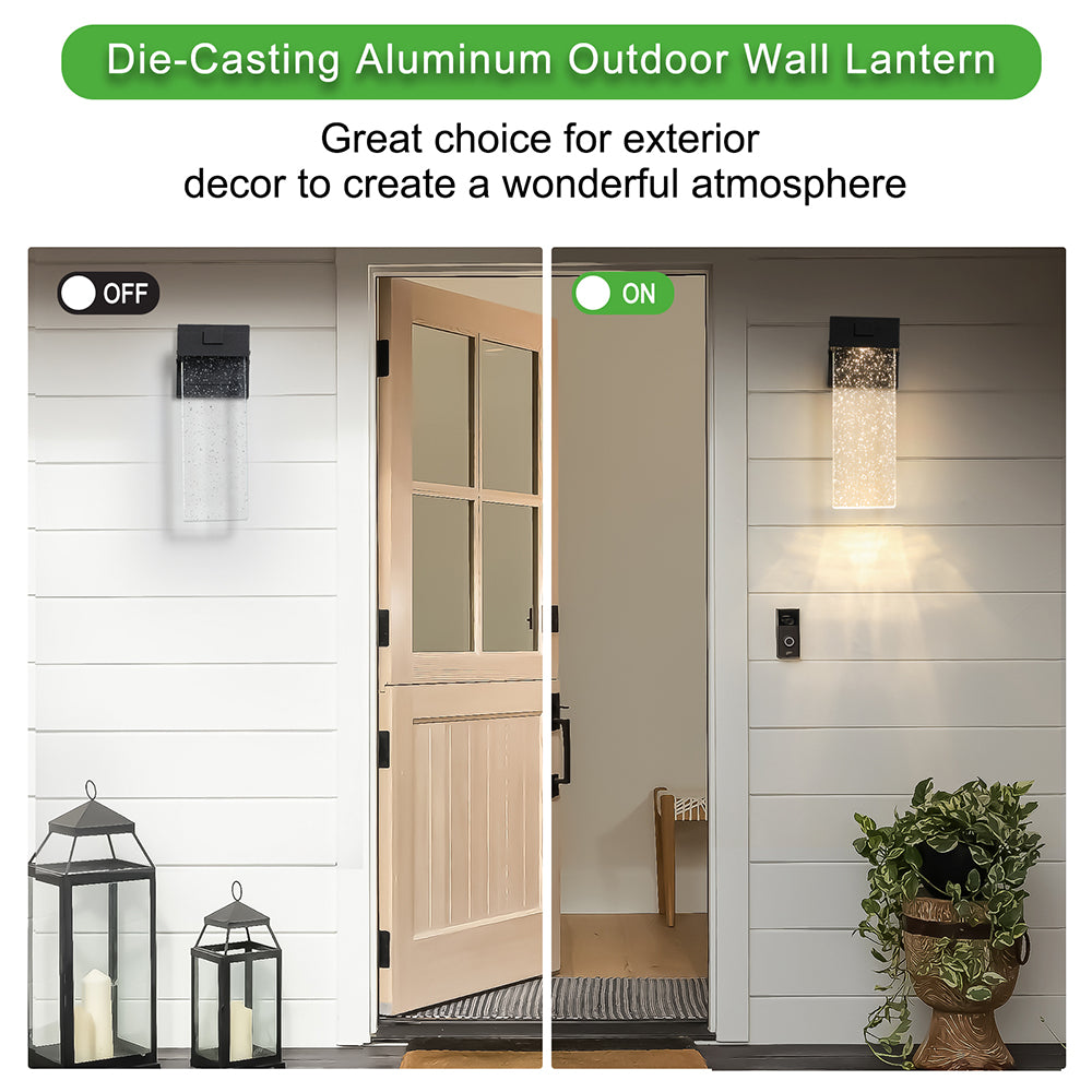 LED Crystal Wall Lamp - Waterproof, Outdoor