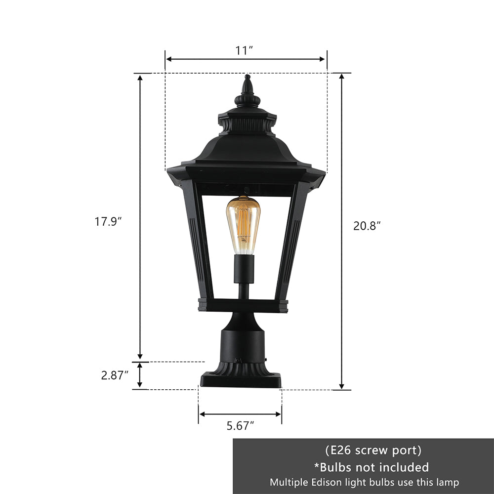 Glass Column Headlights - Outdoor