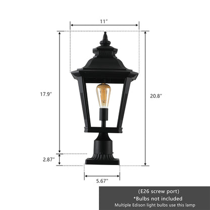 Glass Column Headlights - Outdoor
