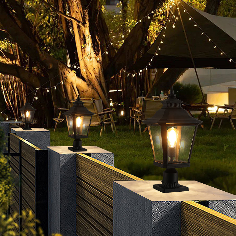 Glass Column Headlights - Outdoor