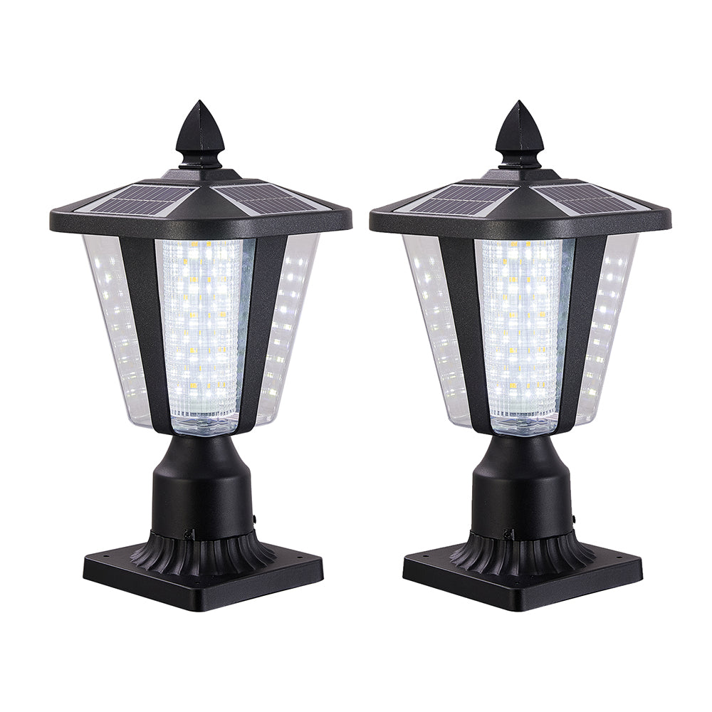 Solar Column Headlights With Dimmable LED