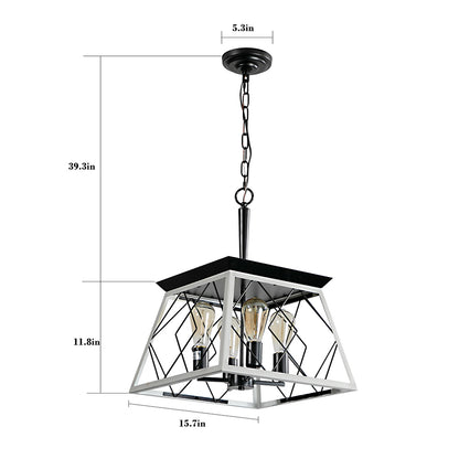 4-Light Farmhouse Chandelier