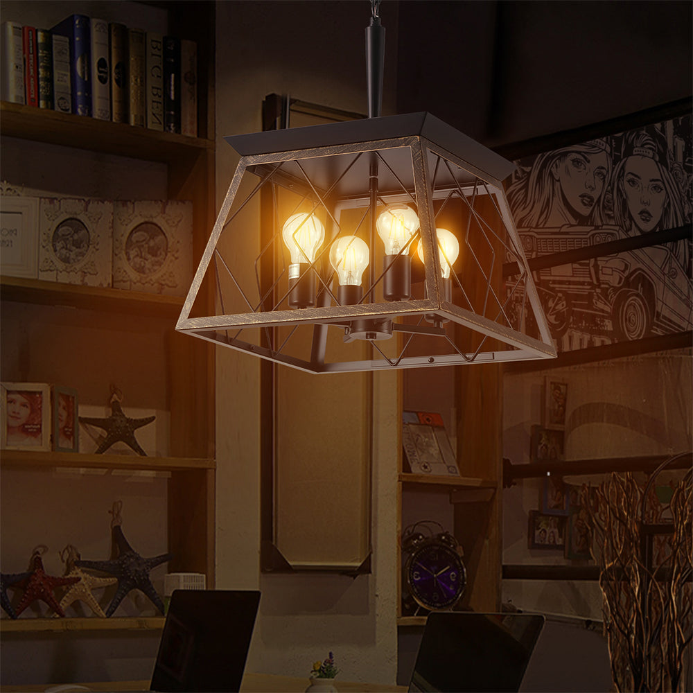 4-Light Vintage Farmhouse Chandelier