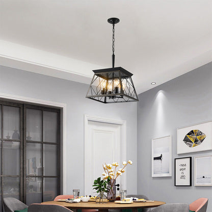 4-Light Vintage Farmhouse Chandelier