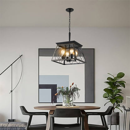 4-Light Vintage Farmhouse Chandelier